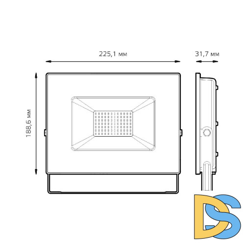 Прожектор Gauss Basic 688100370