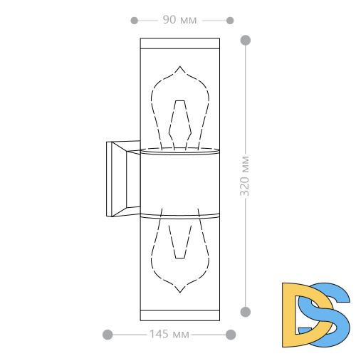 Уличный настенный светильник Feron Бостон DH1302 51331