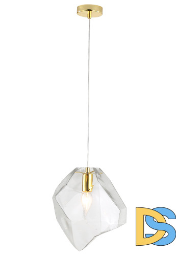 Подвесной светильник Crystal Lux NUESTRO SP1 GOLD/TRANSPARENT