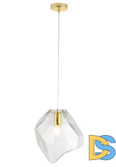 Подвесной светильник Crystal Lux NUESTRO SP1 GOLD/TRANSPARENT