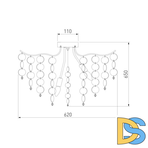 Потолочная люстра Bogates Bolla 334/9 Smart (319/9)