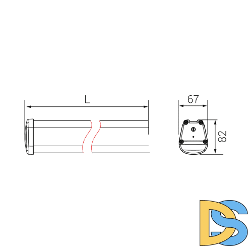 Линейный светодиодный светильник Fiberli Roda120 11120202