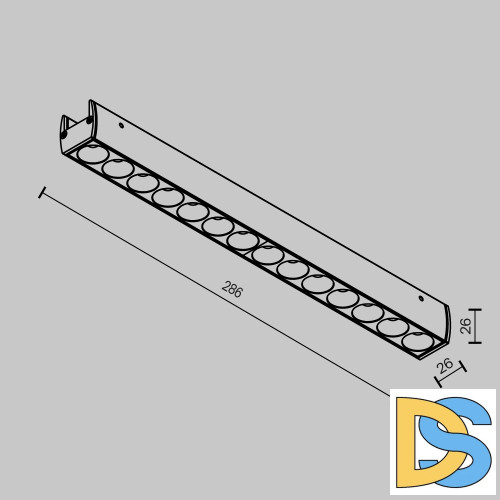 Трековый магнитный светильник Maytoni Points TR162-1-12W3K-M-B