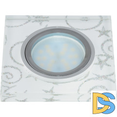 Встраиваемый светильник Fametto Peonia DLS-P203 GU5.3 CHROME/WHITE 10127