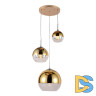 Подвесная люстра Lumina Deco Veroni LDP 1029-3 GD