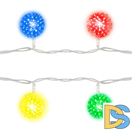 Светодиодная гирлянда (07921) Uniel Шарики 220V разноцветный ULD-S0280-020/DTA RGB IP20 BALLS