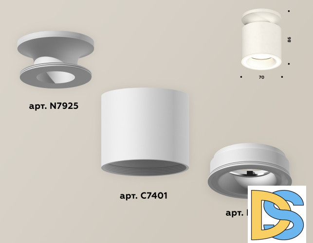 Накладной светильник Ambrella Light Techno XS7401063 (N7925, C7401, N7110)