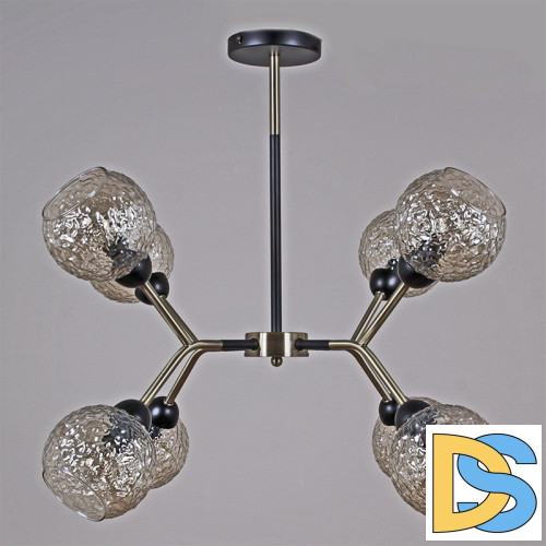 Люстра на штанге Illumico IL0268-8PSQ-79 BK AB