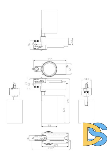 Трековый светильник ЭРА SТR-30-36-40K-B40 Б0049768