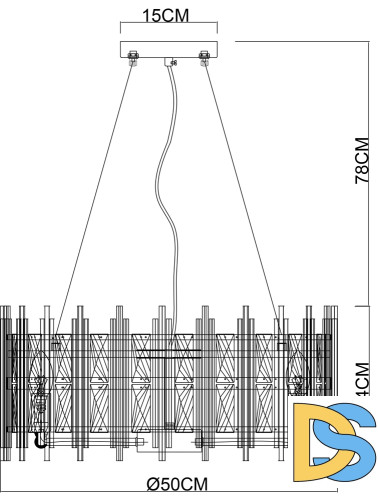 Подвесная люстра Arte Lamp Alruba A1043SP-6BK