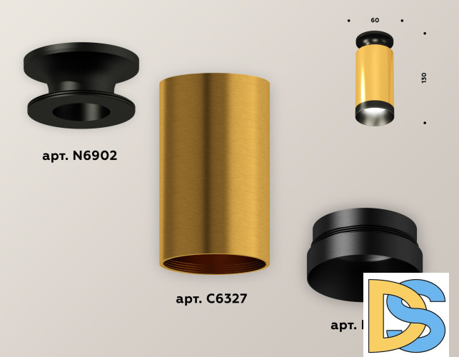 Накладной светильник Ambrella Light Techno XS6327100 (N6902, C6327, N6131)