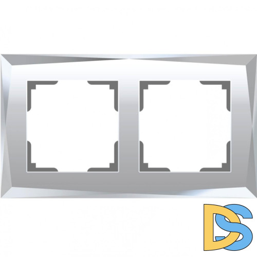 Рамка на 2 поста Werkel Diamant зеркальный W0021220 4690389158827