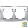 Рамка на 2 поста Werkel Diamant зеркальный W0021220 4690389158827