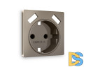 Лицевая панель для розетки с/з со шторками 2USB A+A Ambrella Volt Alfa AP6390