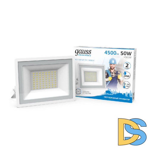 Прожектор светодиодный Gauss Slim 50W 6500К 613120350