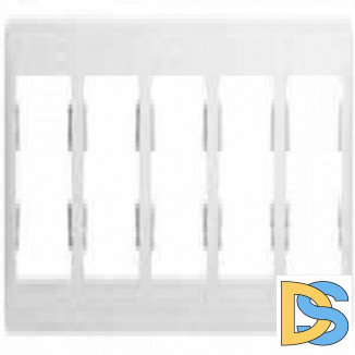 Рамка 5-ая (пятерная), Белый, серия Glossa, Schneider Electric