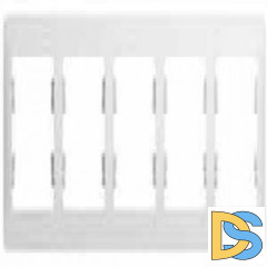 Рамка 5-ая (пятерная), Белый, серия Glossa, Schneider Electric