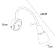 Бра Arte Lamp Lettura A7009AP-1WH