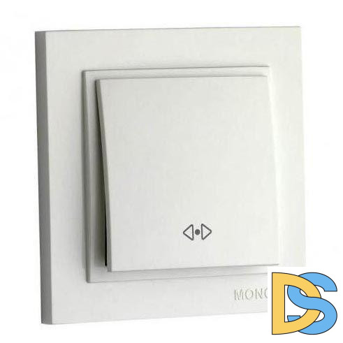 Выключатель одноклавишный перекресный Mono Electric Despina 10А 250В слоновая кость 102-010025-112