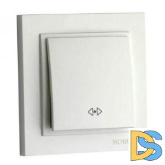 Выключатель одноклавишный перекресный Mono Electric Despina 10А 250В слоновая кость 102-010025-112