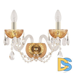 Бра Bohemia Ivele Crystal 5402B/2/165 G Amber/M-1G