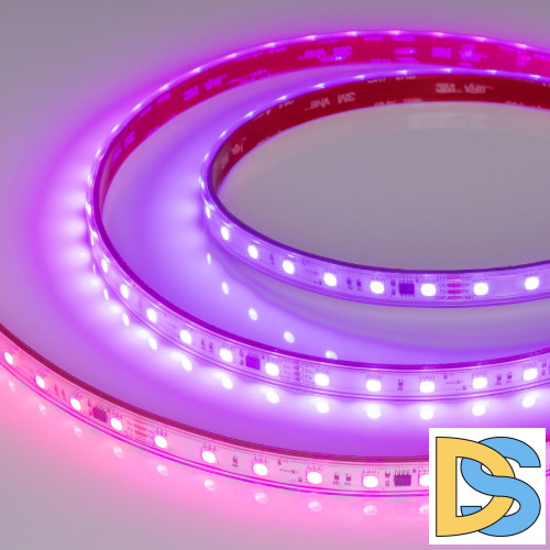 Светодиодная герметичная лента Arlight SPI-PFS-B60-12mm 24V RGB-PX6-BPT (12 W/m, IP68, 5060, 5m) 039602