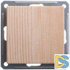 Выключатель 1-клавишный, перекрестный (с трех мест), Сосна (пластик), серия Wessen 59, Schneider Electric