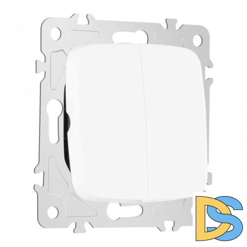 Выключатель двухклавишный Arte Milano 205.30-2.white