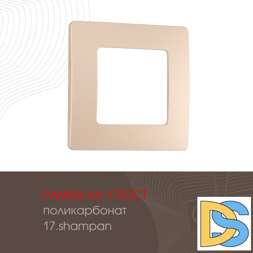 Рамка одноместная Arte Milano 517.17-1.shampan