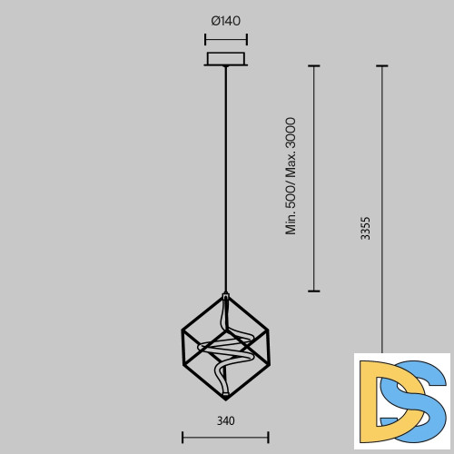 Подвесной светильник Maytoni Membrane MOD345PL-L11BS3K