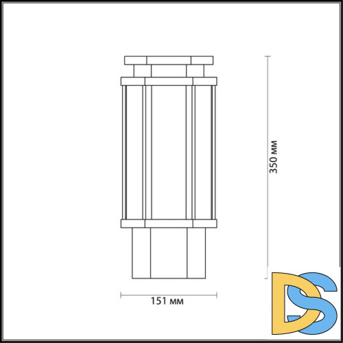 Уличный светильник Odeon Light Gino 4048/1B