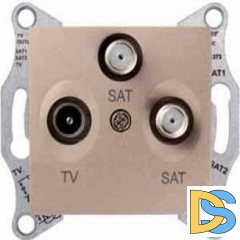 Розетка телевизионная проходная ТV, Титан, серия Sedna, Schneider Electric