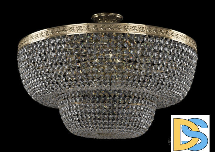 Люстра на штанге Bohemia Ivele Crystal 19101/80IV G