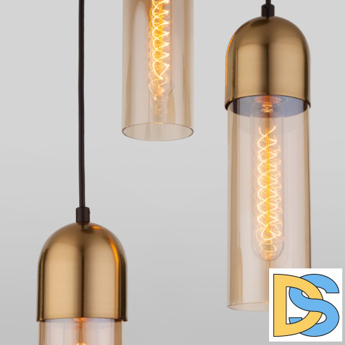 Подвесная люстра Eurosvet Airon 50180/3 янтарный