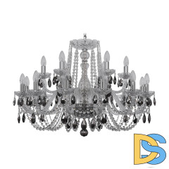 Подвесная люстра Bohemia Ivele Crystal 1402/12+6/300 Ni K731