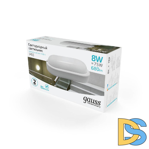 Настенно-потолочный светодиодный светильник Gauss Elementary 161411208