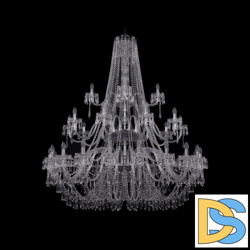 Подвесная люстра Bohemia Ivele Crystal 1403/20+10+5/530/3d Ni
