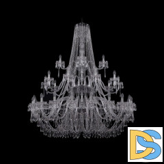 Подвесная люстра Bohemia Ivele Crystal 1403/20+10+5/530/3d Ni