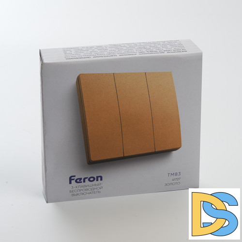 Выключатель беспроводной трехклавишный Feron TM83 41727