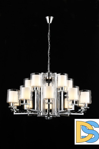 Подвесная люстра iLamp King RM6201-10+5 CR+CL