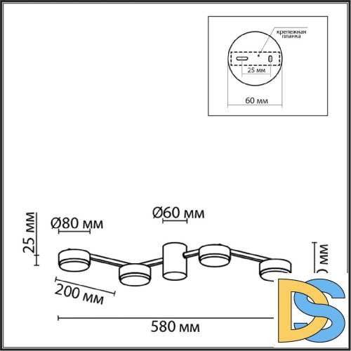 Потолочная люстра Lumion Sanata 8116/4C
