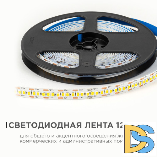 Светодиодная лента Apeyron 12В 2835 19,2Вт/м 3000К 19Лм/чип 5м IP20 LSE-265