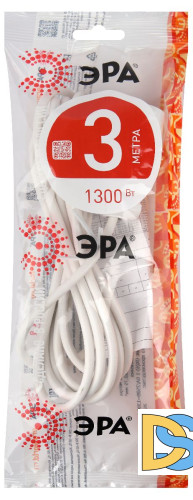 Удлинитель электрический Эра UX(6)-1-3m Б0039819
