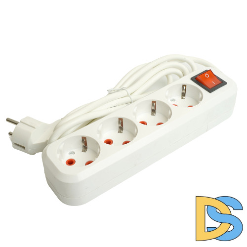 Удлинитель четырехместный Stekker Home 49359