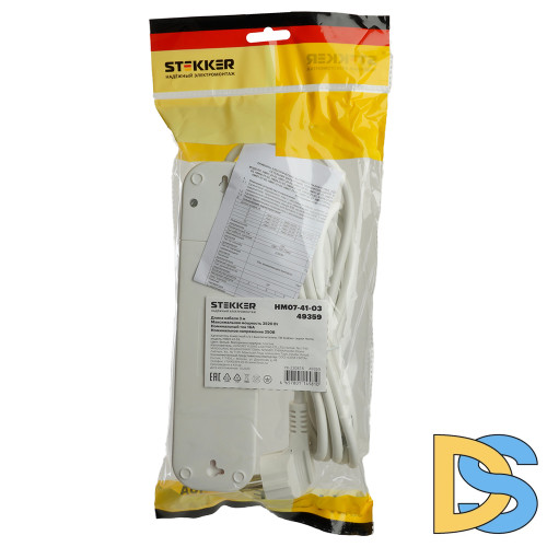 Удлинитель четырехместный Stekker Home 49359