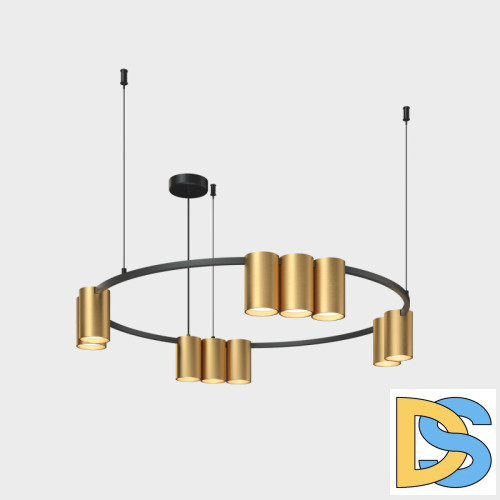 Подвесная люстра Denkirs Orbit DK4065-BK+SG