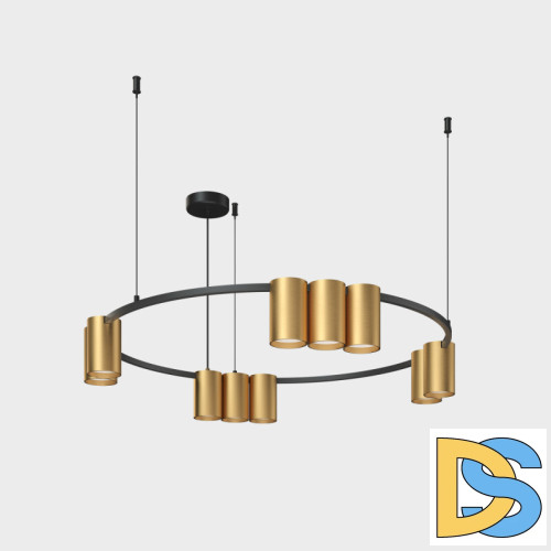 Подвесная люстра Denkirs Orbit DK4065-BK+SG