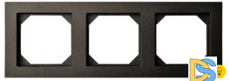 Рамка 3-ая Epsilon антрацит