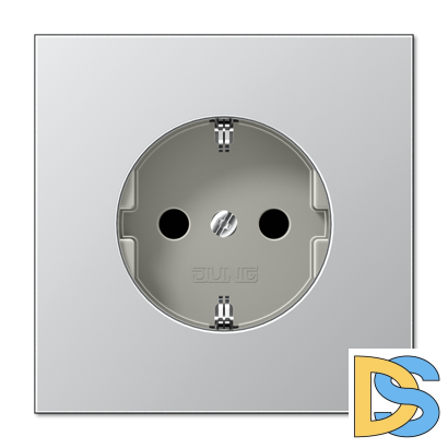 Розетка 2K+З со шторками Jung AL1520KI