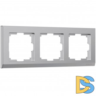 Рамка на 3 поста (серебряный) W0031806